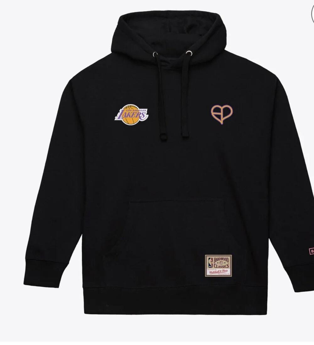 Mitchell & Ness Los Angeles Lakers Royal BLACKPINK x NBA Pullover Hoodie Sz L